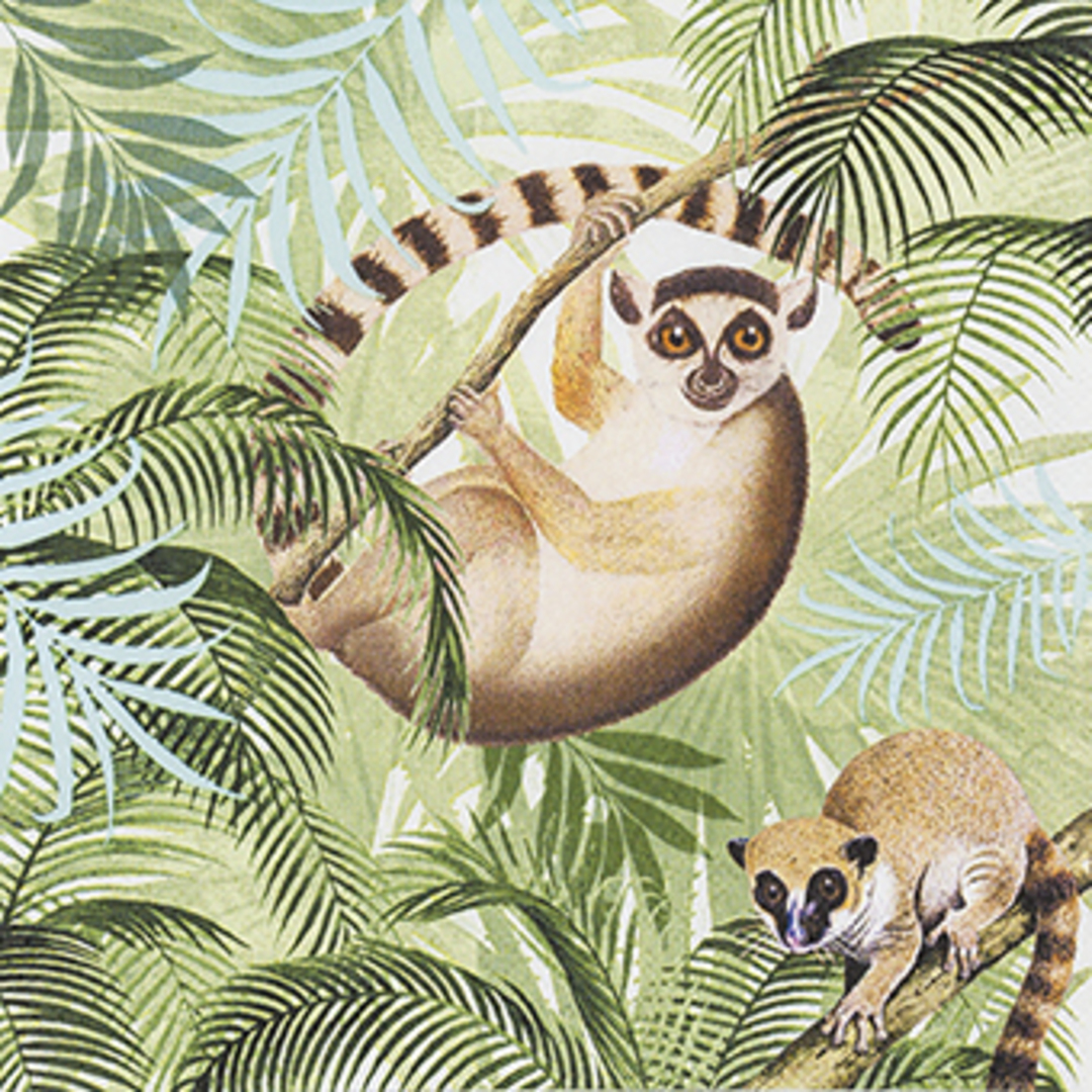 Paper Napkins 33cm, Lemurs image 0